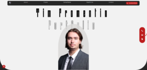 page d'arriver portfolio